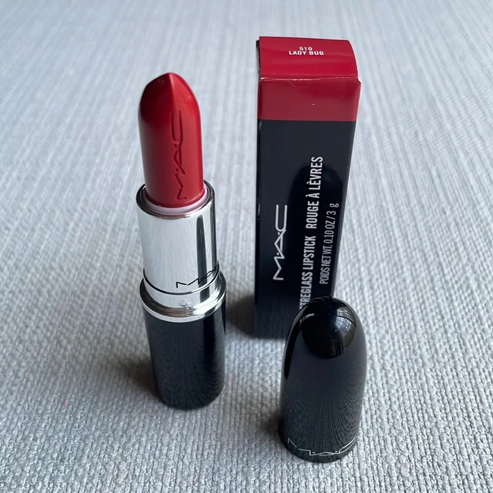 MAC 510 lady bug lustreglass sheer shine lipstick